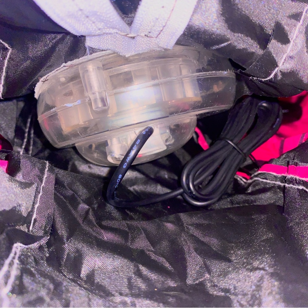 Butterfly Wings Costume w/ Batteries Pink Halloween Straps Easy Quick Inflatable - Picture 10 of 16